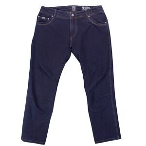 KUHL Disruptr Pants Mens 38x32 Dark Wash Straight Leg Performance Denim Jeans